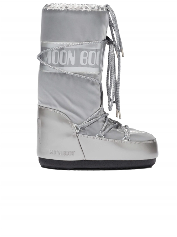 Moon Boot Icon Glance Silver Satin Boots